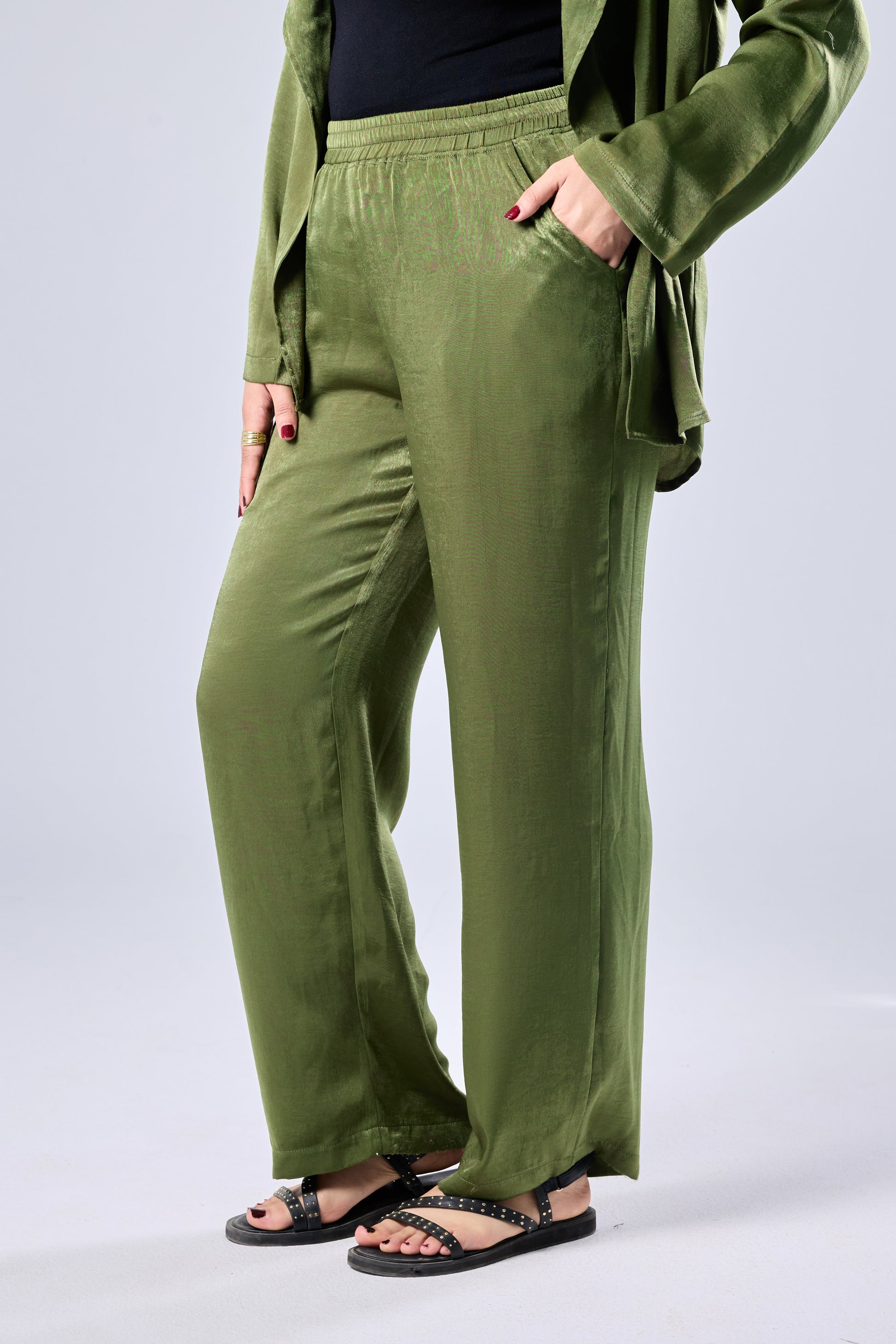 The olive pants