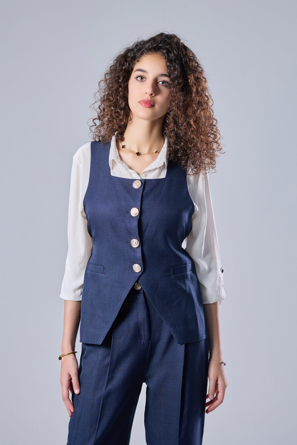 The navy Vest