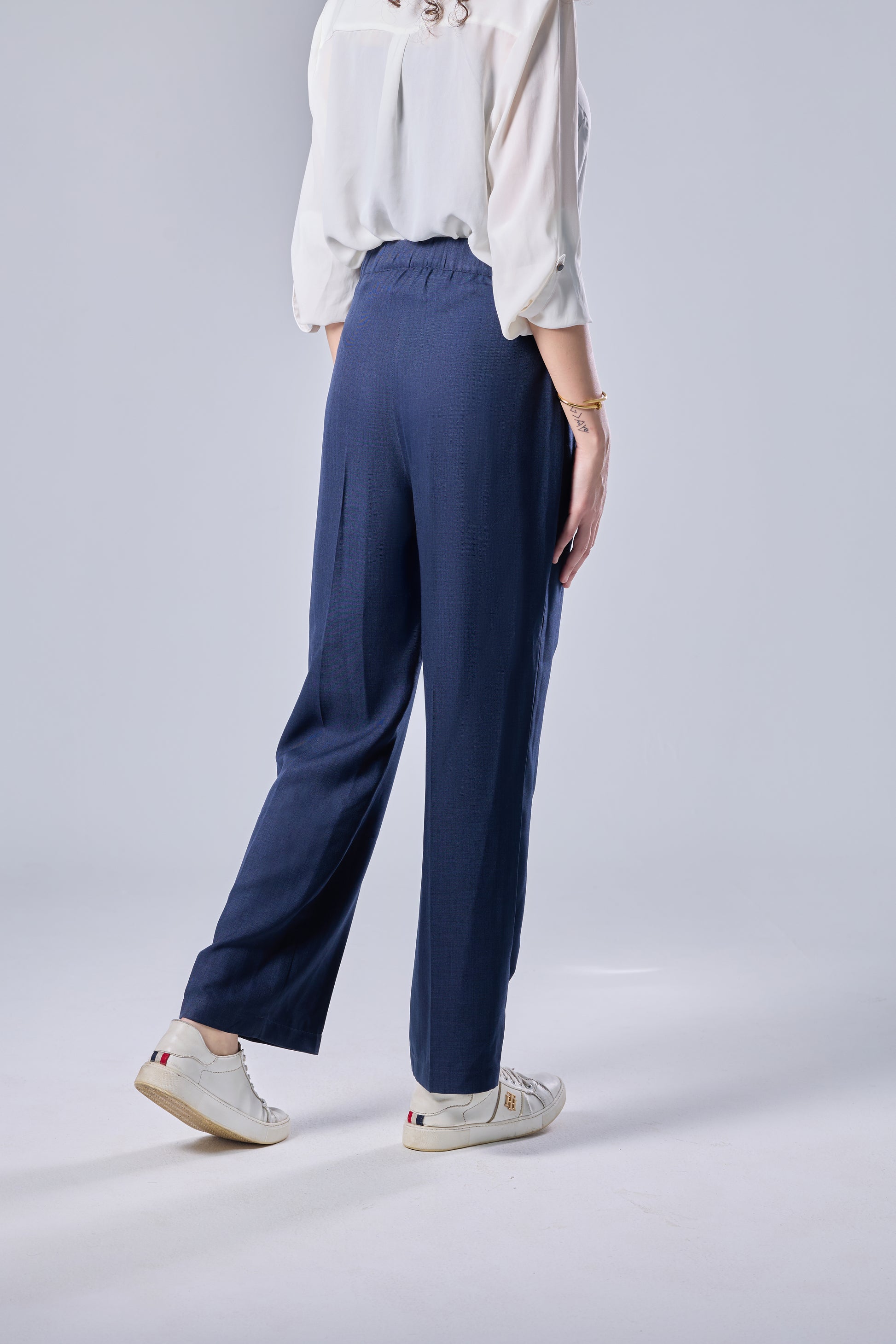 The navy pants