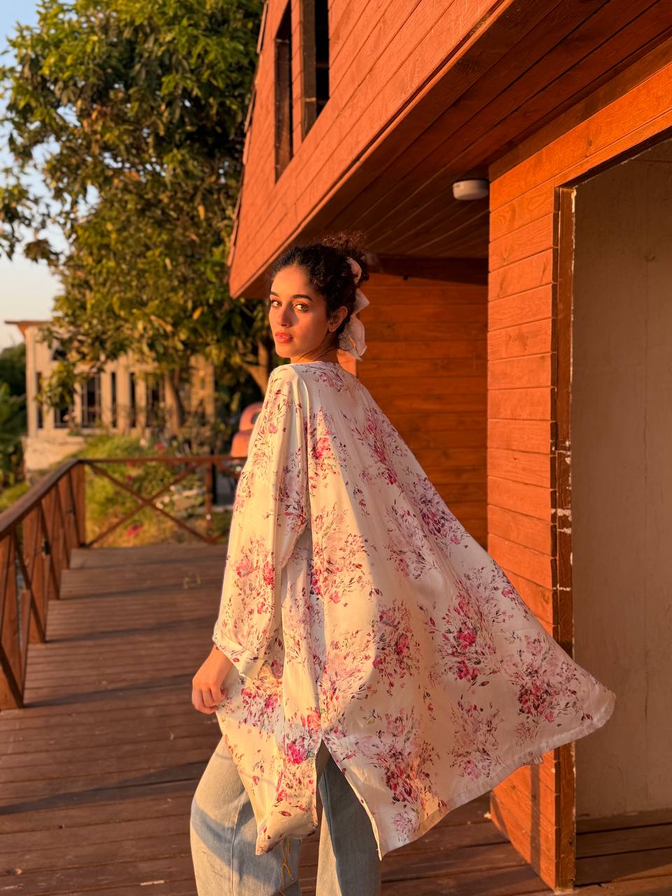 The floral kimono