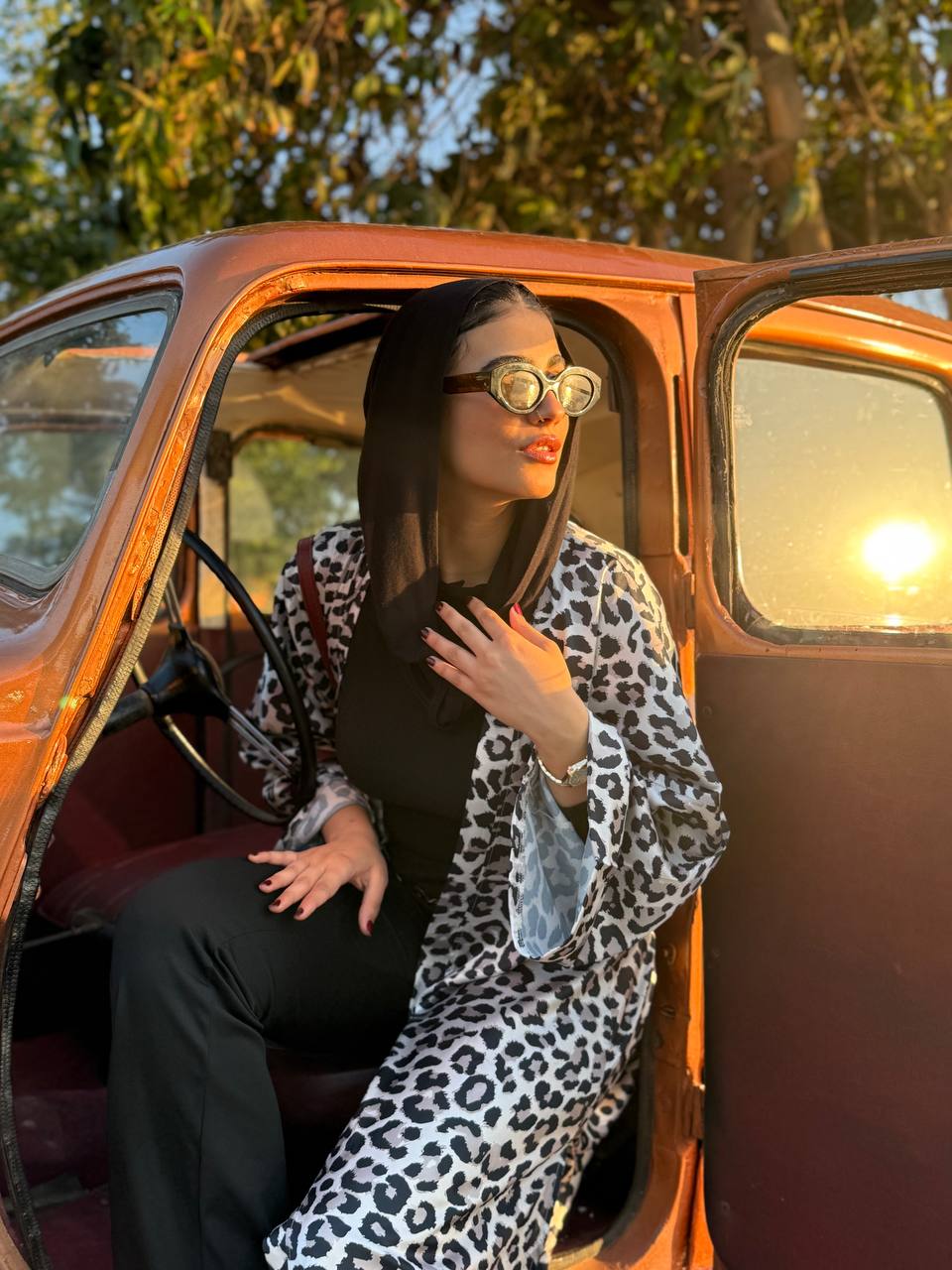 The leopard kimono