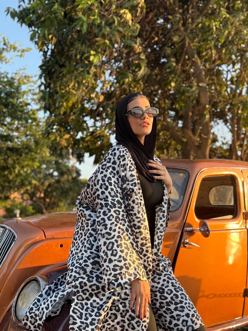 The leopard kimono